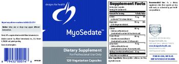 Designs For Health MyoSedate - supplement
