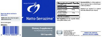 Designs For Health Natto-Serrazime - supplement