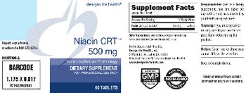 Designs For Health Niacin CRT 500 mg - supplement