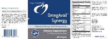 Designs For Health OmegaAvail Synergy - supplement