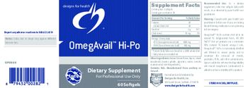 Designs For Health OmegAvail Hi-Po - supplement