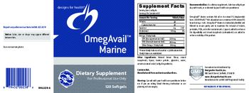 Designs For Health OmegAvail Marine - supplement