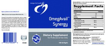 Designs For Health OmegAvail Synergy - supplement