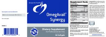 Designs For Health OmegAvail Synergy - supplement