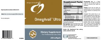 Designs For Health OmegAvail Ultra - supplement