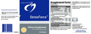 Designs For Health OsteoForce - supplement