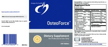 Designs For Health OsteoForce - supplement