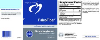 Designs For Health PaleoFiber Unflavored And Unsweetened - supplement
