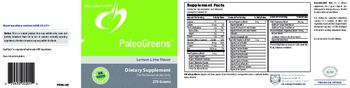 Designs For Health PaleoGreens Lemon-Lime Flavor - supplement
