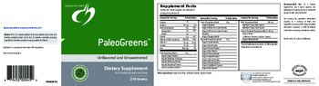 Designs For Health PaleoGreens Unflavored And Unsweetened - supplement