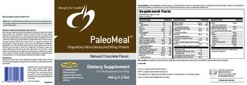 Designs For Health PaleoMeal Natural Chocolate Flavor - supplement