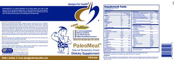 Designs For Health PaleoMeal Natural Strawberry Flavor - supplement