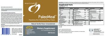 Designs For Health PaleoMeal Natural Vanilla Flavor Unsweetened - supplement