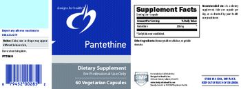 Designs For Health Pantethine - supplement