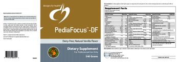 Designs For Health PediaFocus - DF Natural Vanilla Flavor - supplement