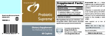 Designs For Health Probiotic Supreme - supplement