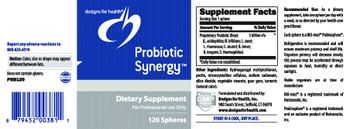 Designs For Health Probiotic Synergy - supplement