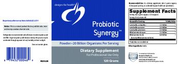 Designs For Health Probiotic Synergy Powder - supplement