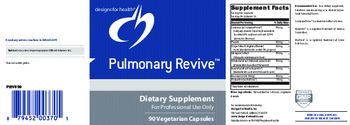 Designs For Health Pulmonary Revive - supplement