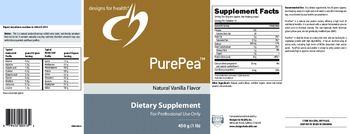 Designs For Health PurePea Natural Vanilla Flavor - supplement