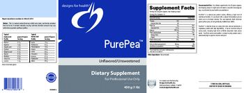 Designs For Health PurePea Unflavored/Unsweetened - 