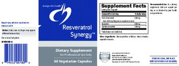 Designs For Health Resveratrol Synergy - supplement