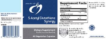 Designs For Health S-Acetyl Glutathione Synergy - supplement