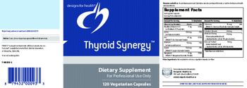 Designs For Health Thyroid Synergy - supplement