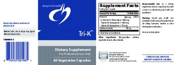 Designs For Health Tri-K - supplement
