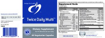 Designs For Health Twice Daily Multi - supplement