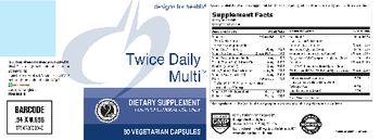 Designs For Health Twice Daily Multi - supplement