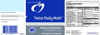 Designs For Health Twice Daily Multi - supplement