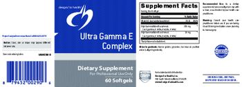 Designs For Health Ultra Gamma E Complex - supplement