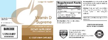 Designs For Health Vitamin D Supreme with Vitamin K1 and K2 - supplement