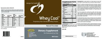 Designs For Health Whey Cool Natural Chocolate - supplement