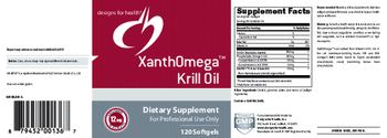 Designs For Health XanthOmega Krill Oil - supplement