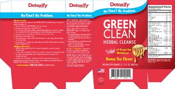 Detoxify Green Clean Herbal Cleanse Honey Tea Flavor - supplement