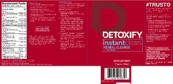 Detoxify Instant Clean Herbal Cleanse - supplement