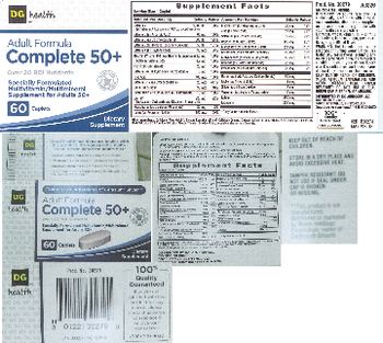 DG Health Adult Formula Complete 50+ - supplement