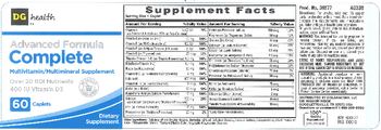 DG Health Advanced Formula Complete - multivitamin multimineral supplement