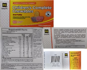 DG Health Children's Complete Chewables - supplement