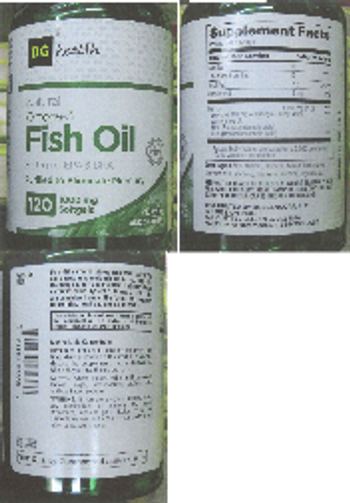 DG Health Natural Omega-3 Fish Oil - supplement