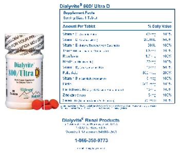 Dialyvite 800/Ultra D - multivitamin supplement for dialysis patients