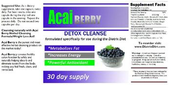 Diatrix Diet Acai Berry Detox Cleanse - 