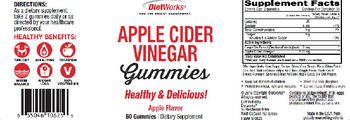 DietWorks Apple Cider Vinegar Gummies Apple Flavor - supplement