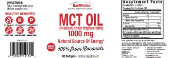 DietWorks MCT Oil 1000 mg - supplement