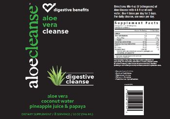 Digestive Benefits Aloe Cleanse - supplement