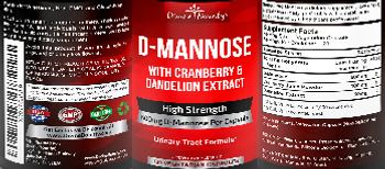 Divine Bounty D-Mannose 600 mg - supplement