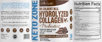 Divine Health Hyrdrolyzed Collagen + Probiotics Dark Chocolate Flavor - supplement
