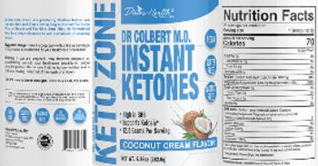 Divine Health Instant Ketones Coconut Cream Flavor - supplement